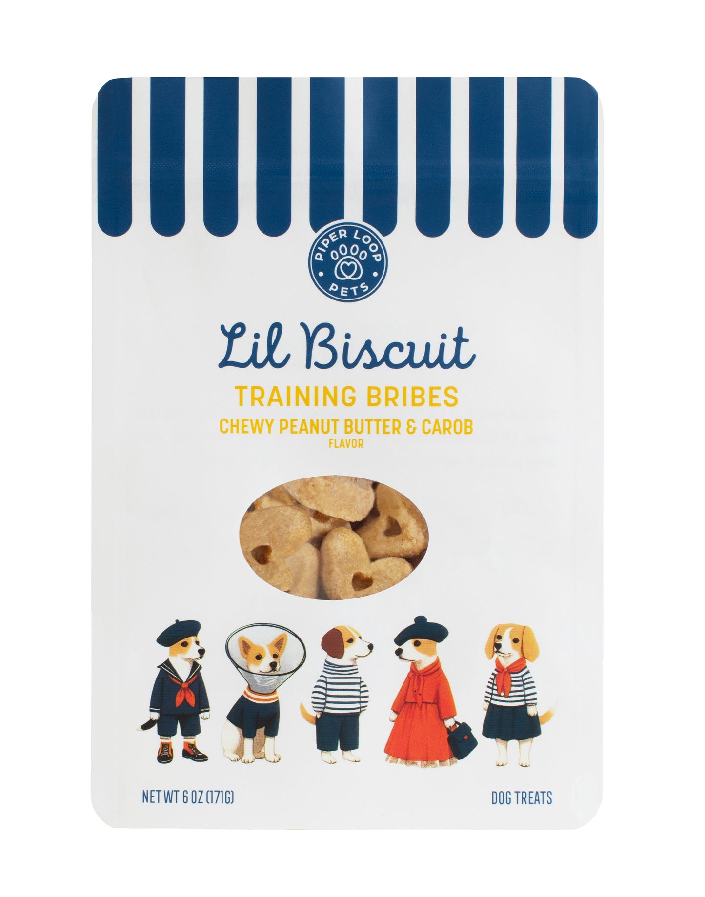Lil Biscuit Training Bribes - Chewy Peanut Butter & Carob with Probiotics
