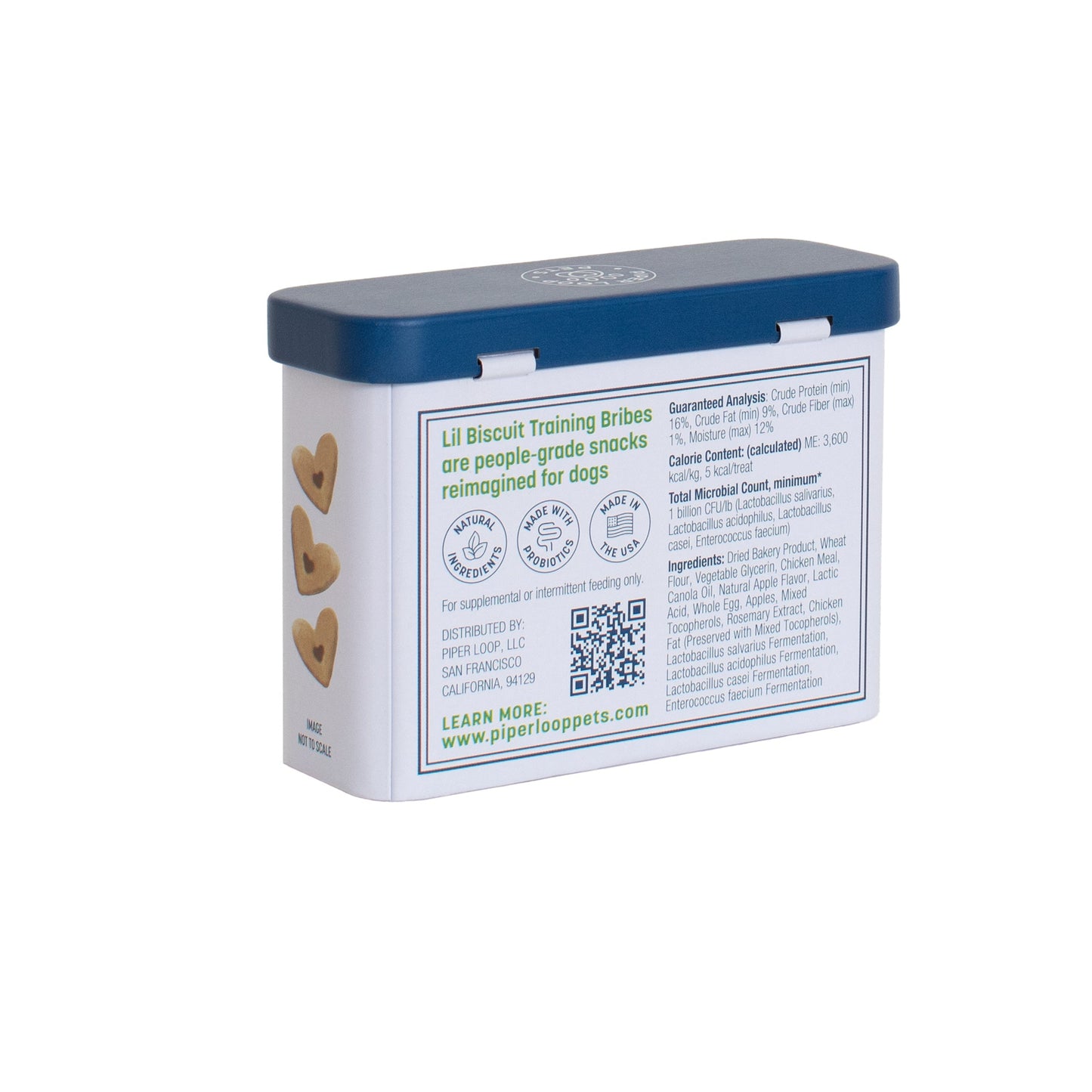 Lil Biscuit Training Tin — Chewy Chicken & Apple