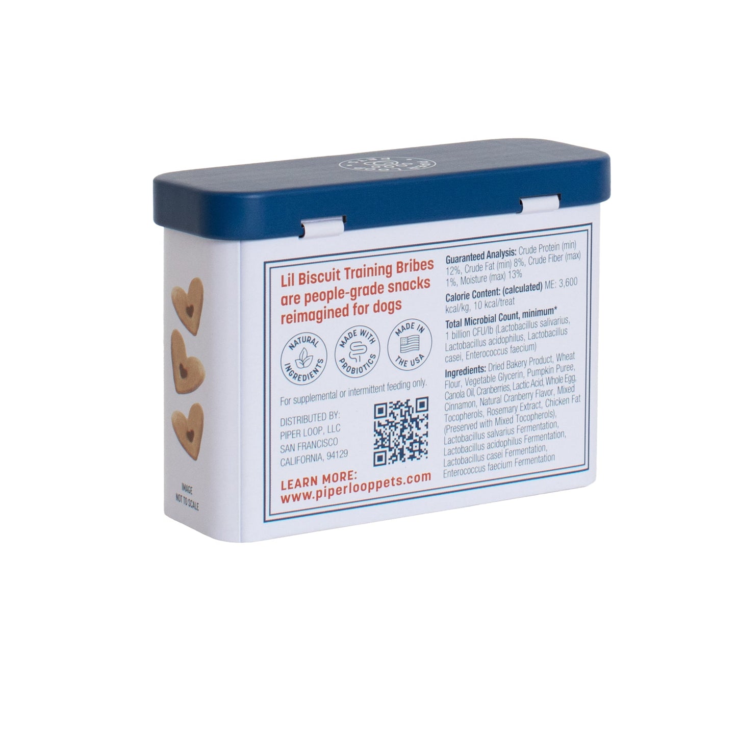 Lil Biscuit Training Tin — Chewy Pumpkin & Cranberry