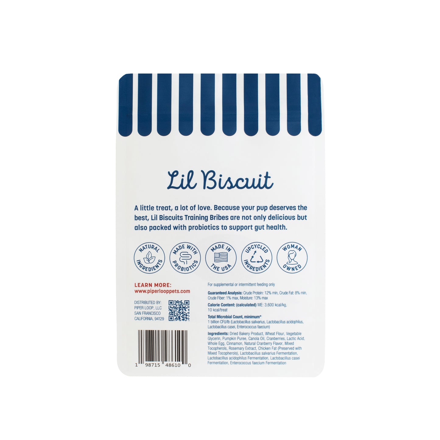 Lil Biscuit Treat Pouch — Chewy Pumpkin & Cranberry