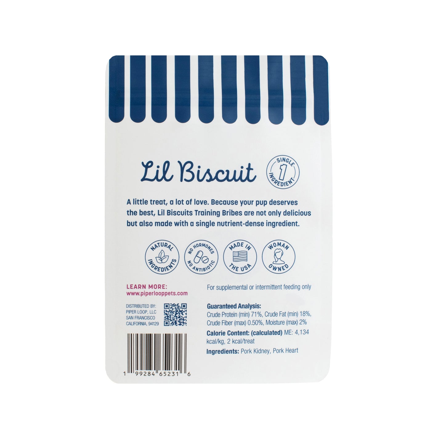 Lil Biscuit Treat Pouch — Freeze-Dried Pork