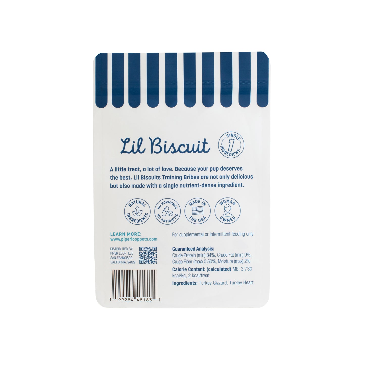 Lil Biscuit Treat Pouch — Freeze-Dried Turkey