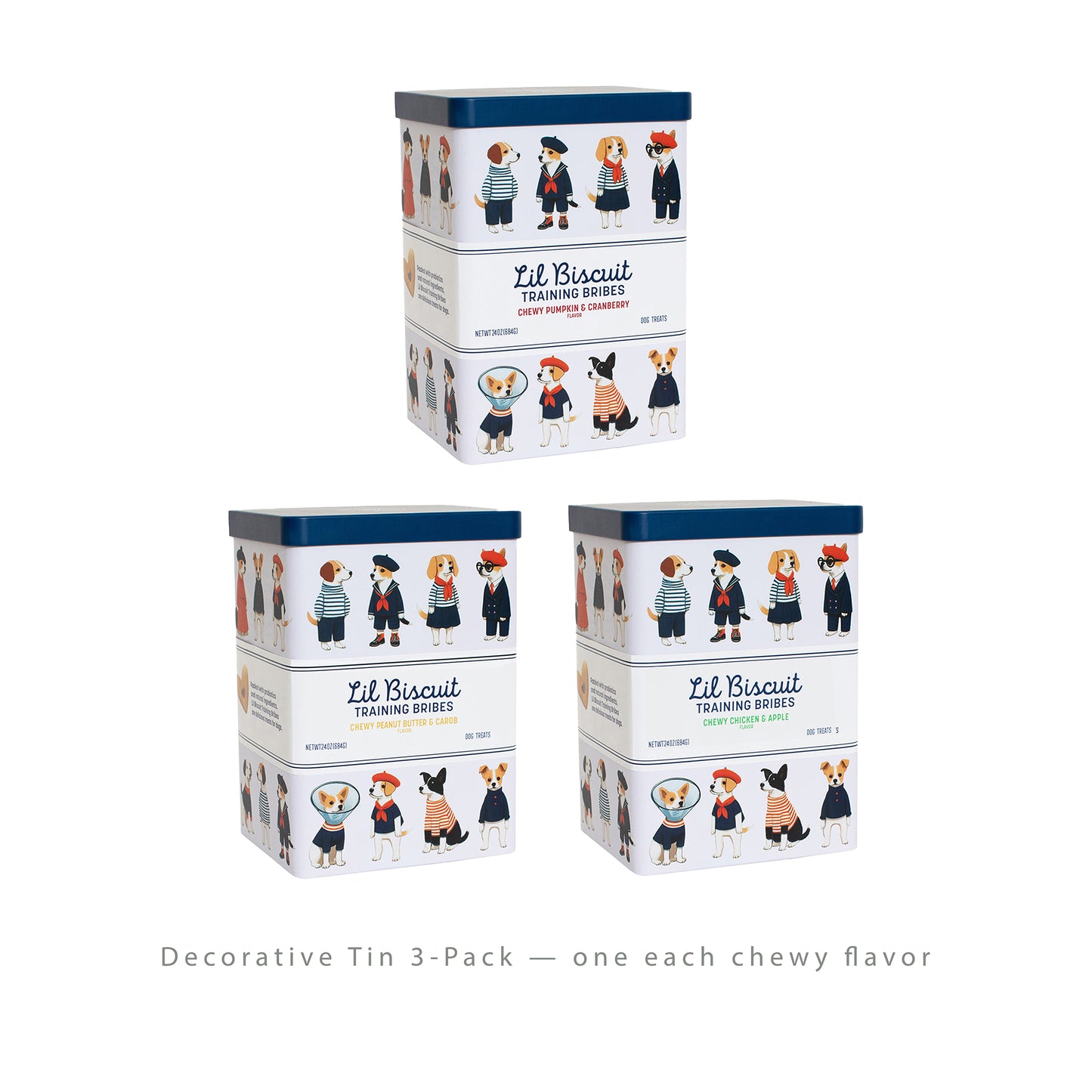 Lil Biscuit Training Tins & Dog Treats Starter Pack
