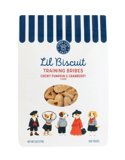 Lil Biscuit Training Bribes - Chewy Pumpkin & Cranberry with Probiotics