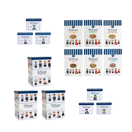Lil Biscuit Training Tins & Dog Treats Starter Pack