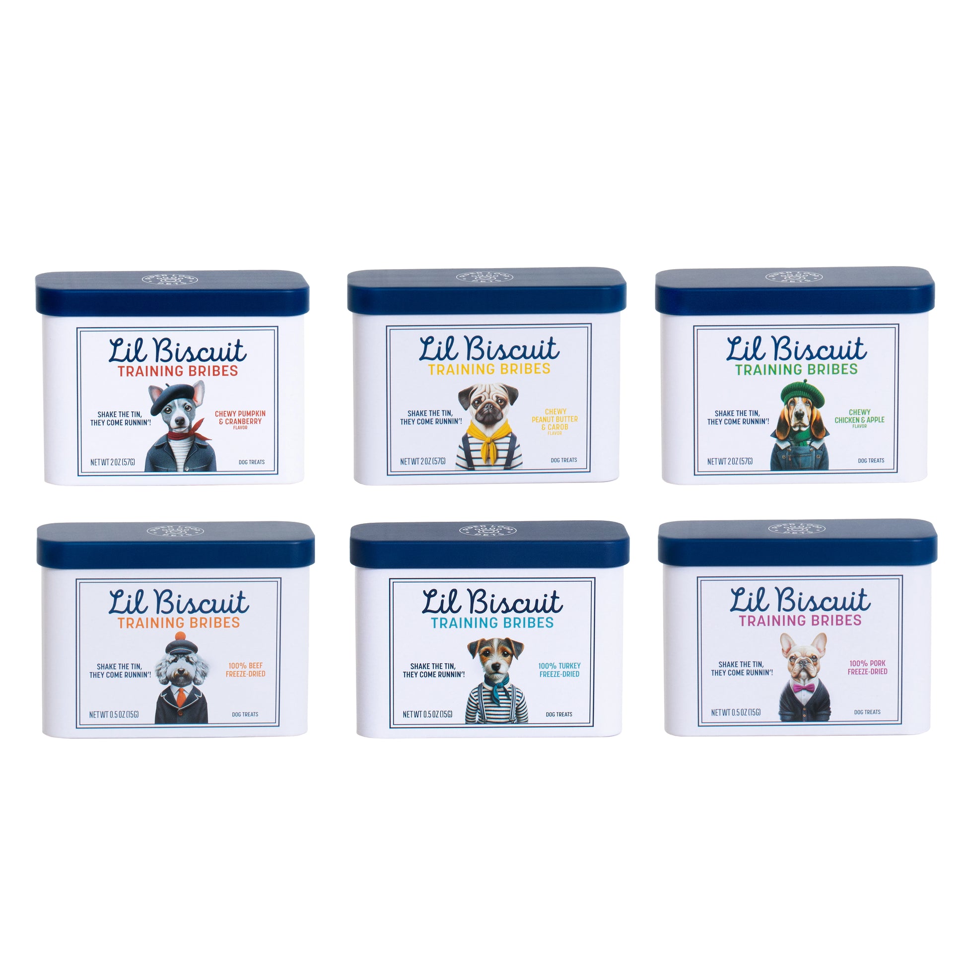 On-the-go tins all six flavors