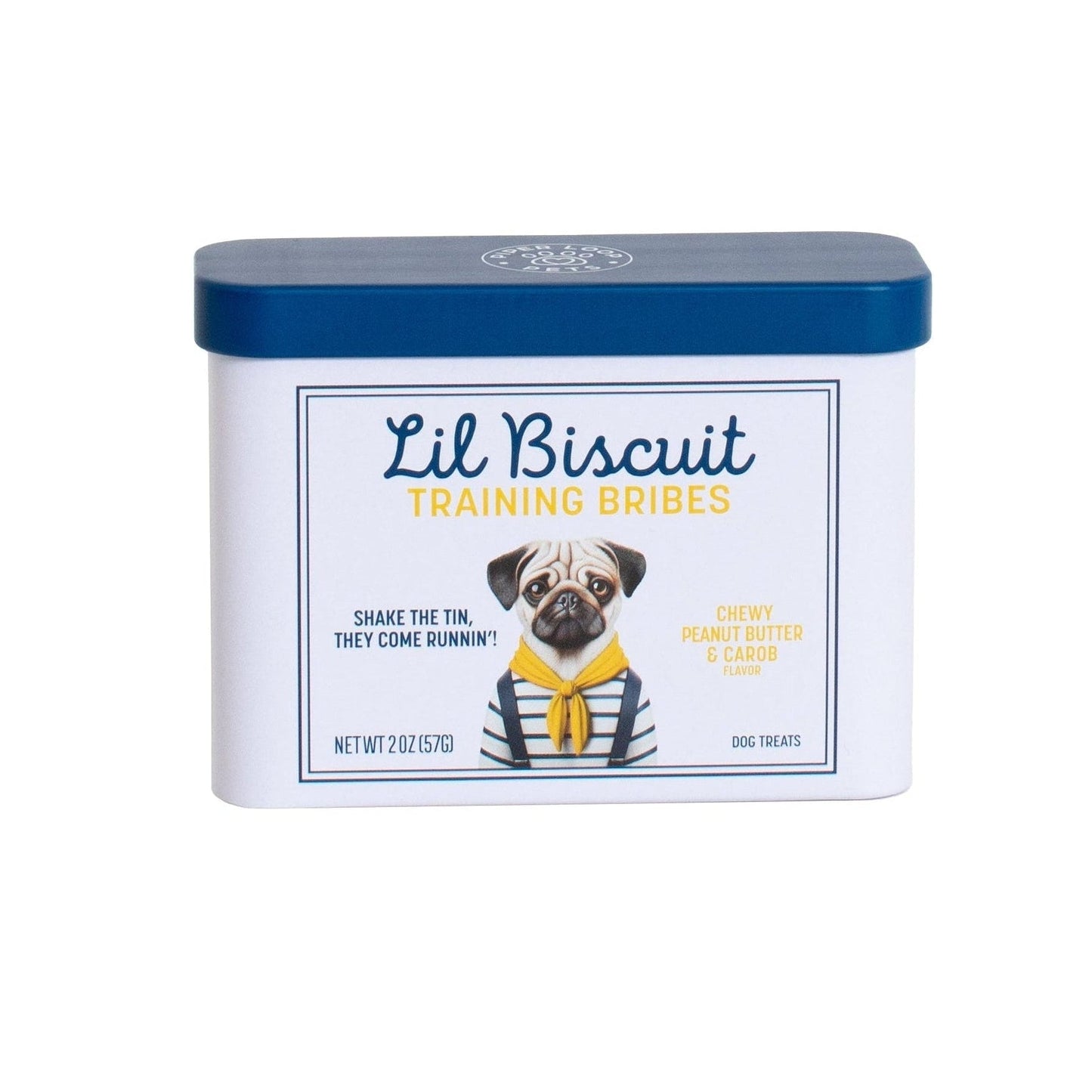 Lil Biscuit Training Tin — Chewy Peanut Butter & Carob